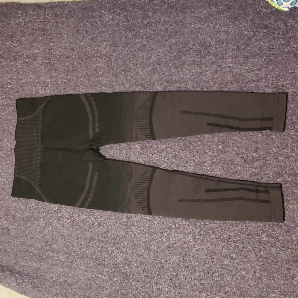 Brown Ombre Geo Compretion Leggings